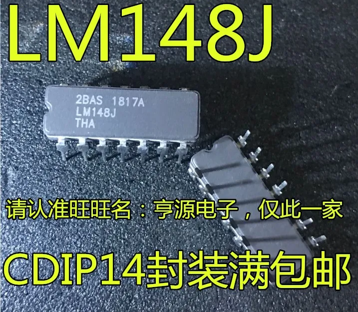 

10pcs original new LM148 LM148J DIP14 Ceramic IC Low Power Operational Amplifier