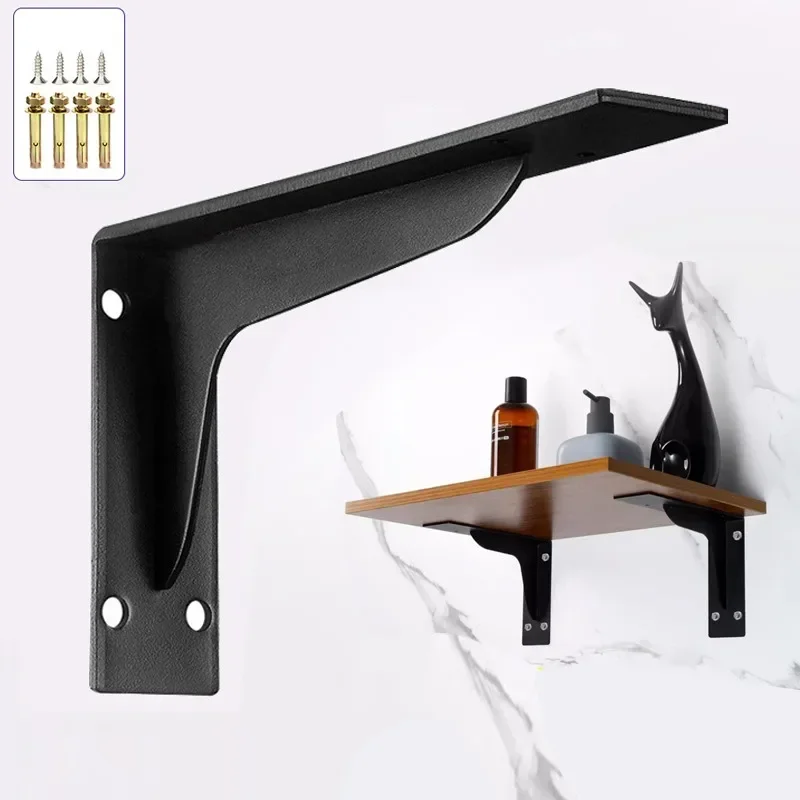 300/600kg Stainless Steel L-shaped Gravity Bracket, Desktop Partition Fixed Bracket, Wall Mounted Storage Bracket