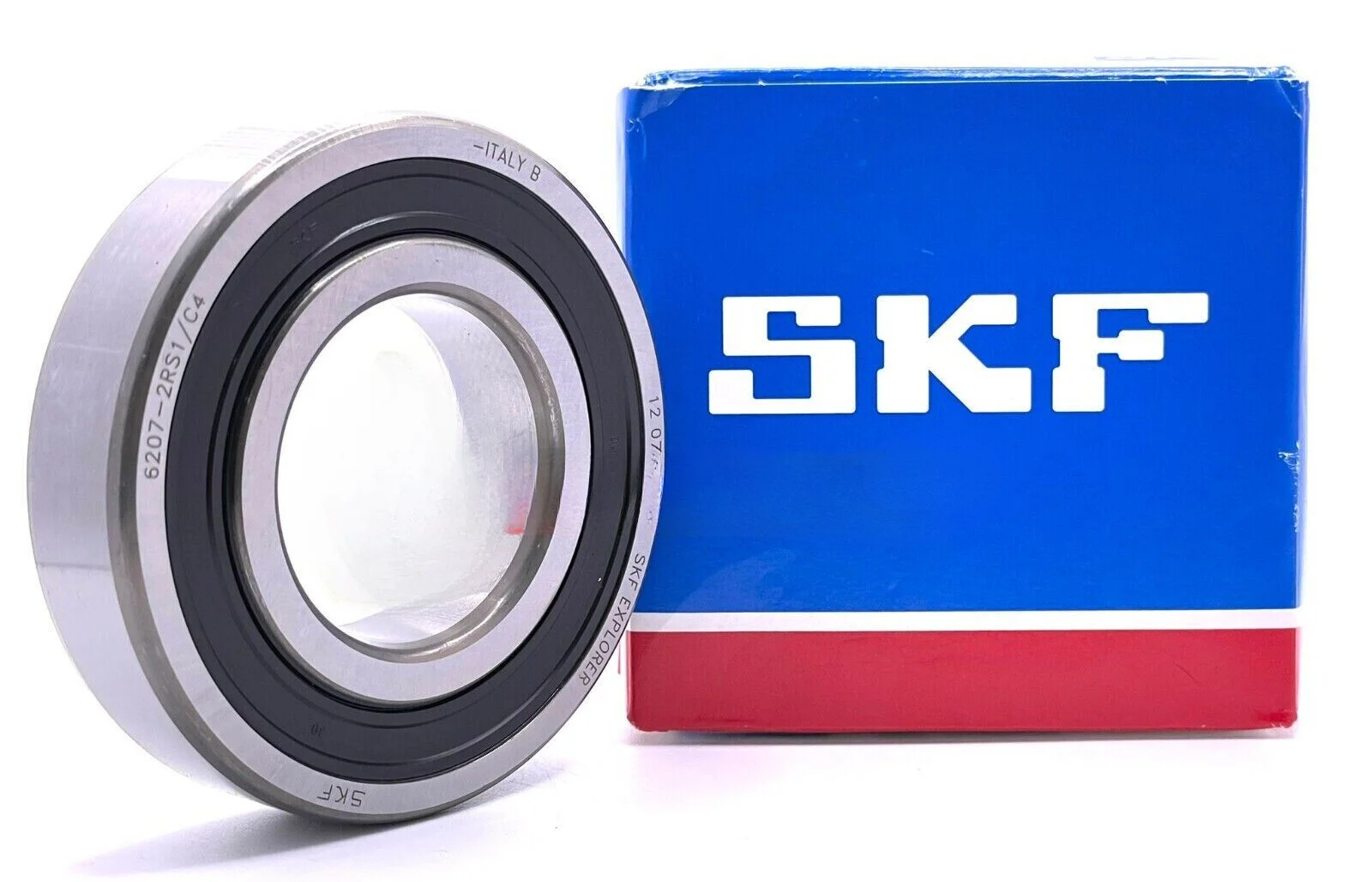 SKF 6207 2RS1 C4 DEEP GROOVE BALL BEARING, RUBBER SEALED 35x72x17 mm