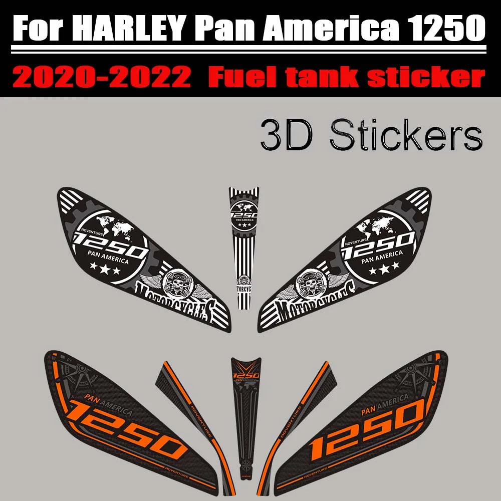 

Для HARLEY Pan America 1250 2020 2021 2022 мотоциклетный комплект 3D наклейки газовый топливный масляный наколенник защита танкера