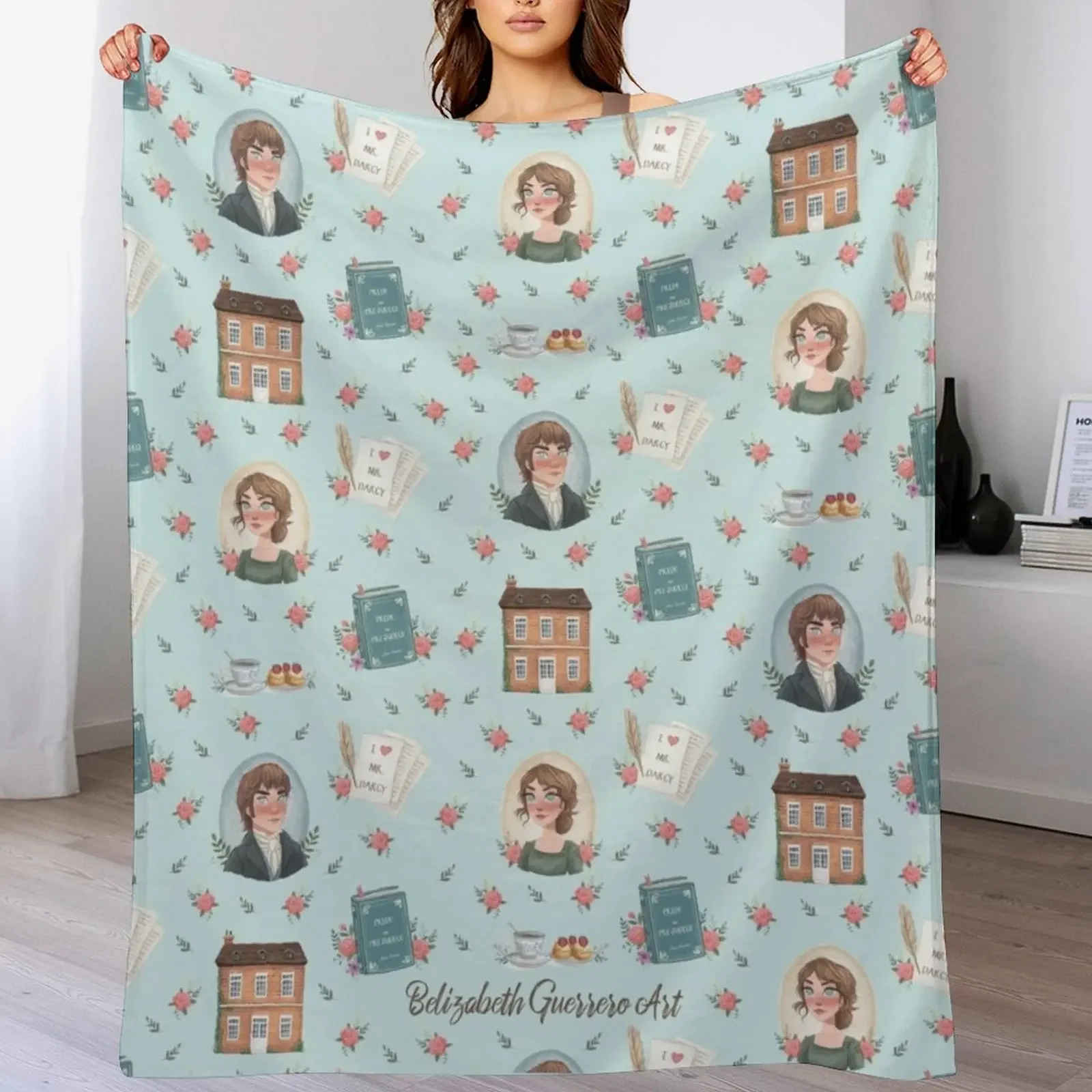 Pride and Prejudice - Jane Austen Inspiration Throw Blanket Nap Kid'S Blankets