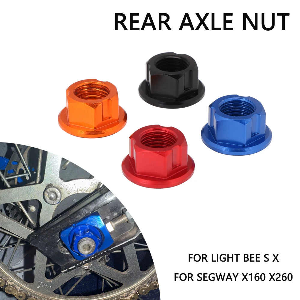 Moto CNC Assale Posteriore Dado M12 1.25mm Per Sur-Ron Surron Sur ron Light Bee SX Universale Elettrico Dirt Pit Bike Accessori