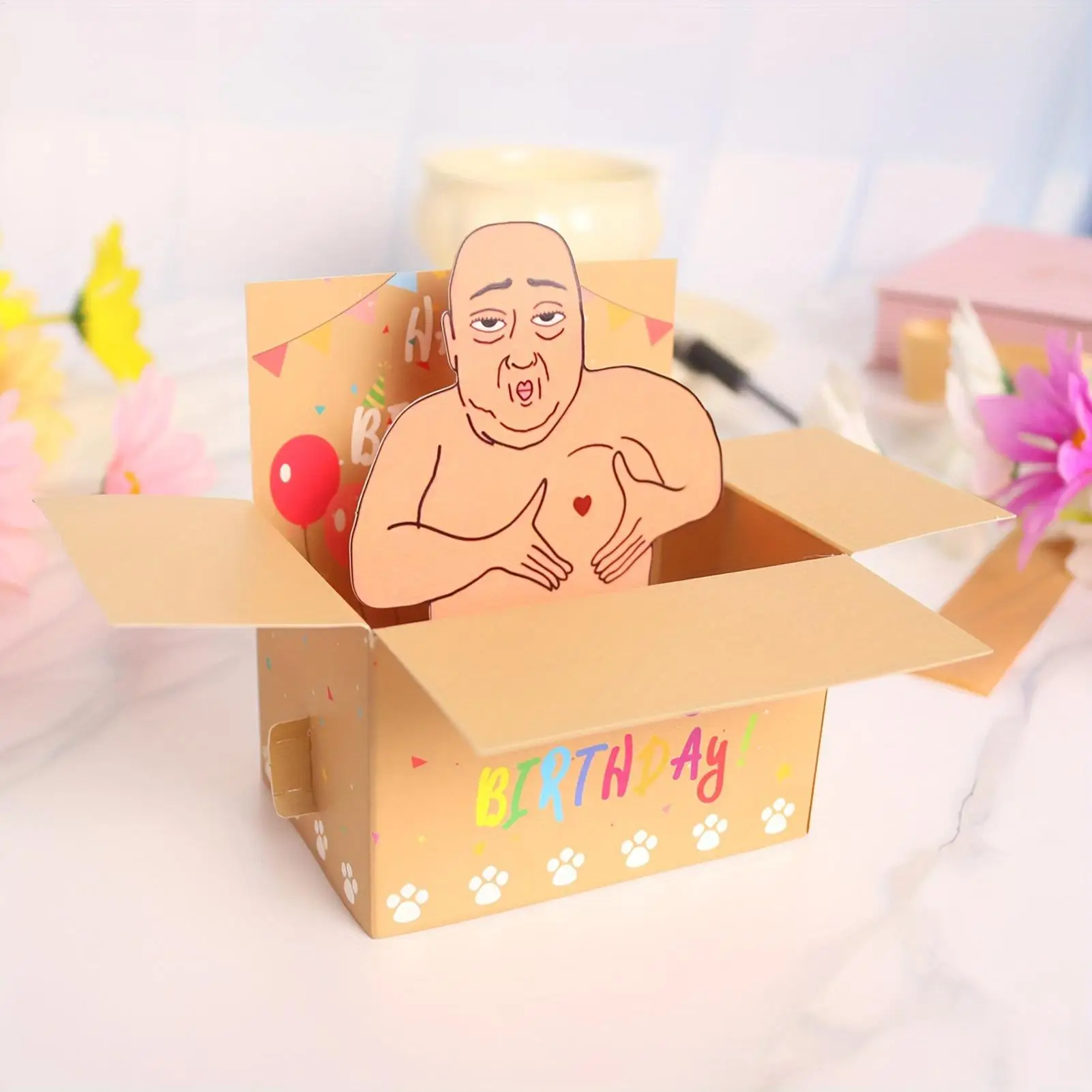 Lustige Happy-Birthday-Pop-Up-Karte, witziges 3D-Design, Geburtstagskarte, ausgefallene Karte, Geburtstagsgeschenkkarte für Freund, Freundin