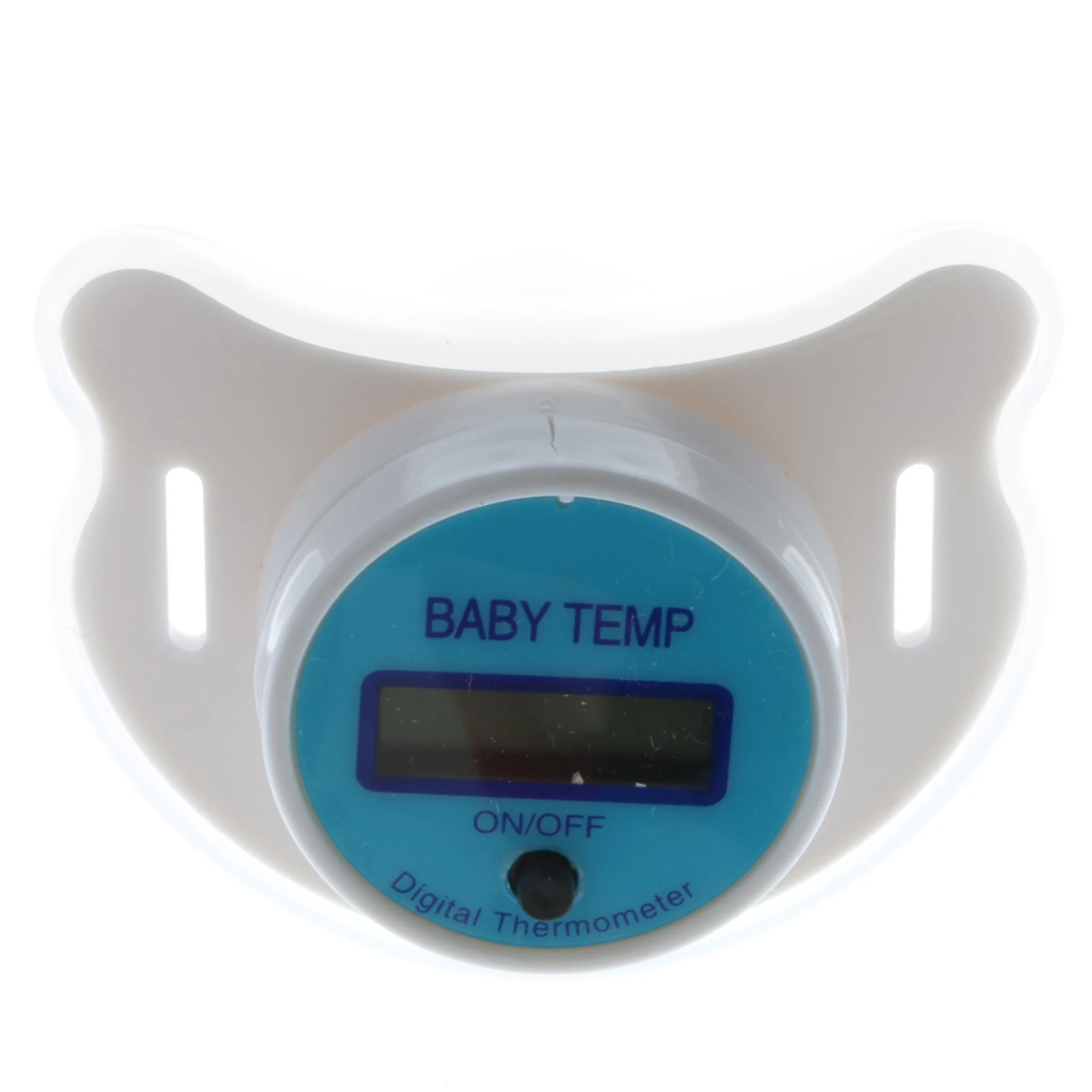 Upgraded Baby Nipple Thermometer Pacifier LCD Digital Children\'s Thermometer Oral Mouth Temperature Measuring Pink/Blue