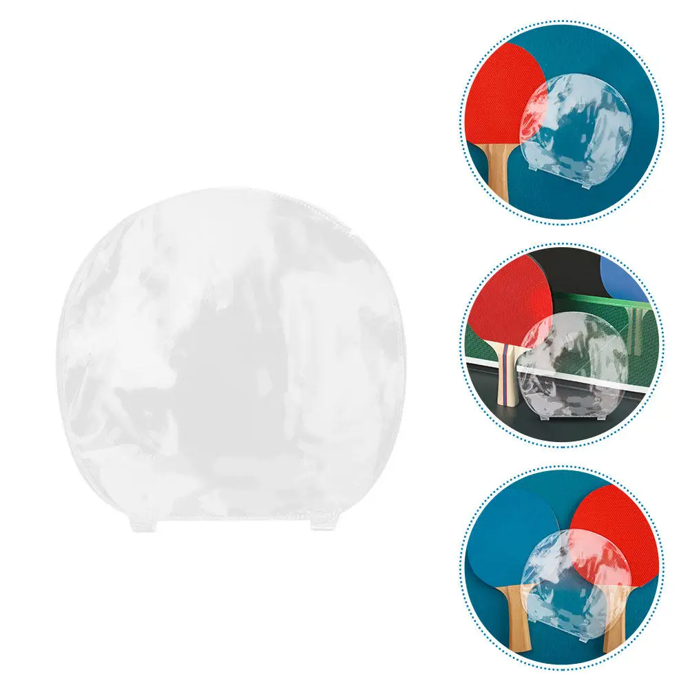 

20Pcs Table Tennis Paddle Protector Film Double Sided Adhesive Transparent Paddle Cover Scratch Resistant Surface Protection