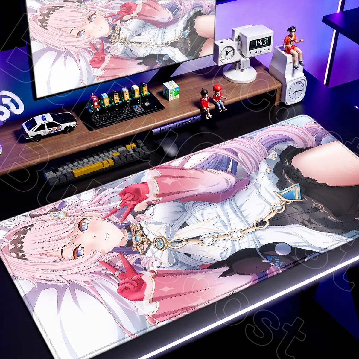 

Wuthering Waves XXL Kawaii Anime Girl Denia Locking Edge Gaming Mouse Pad Computer Soft Keyboard Mouse Pad Rubber Desktop Carpet