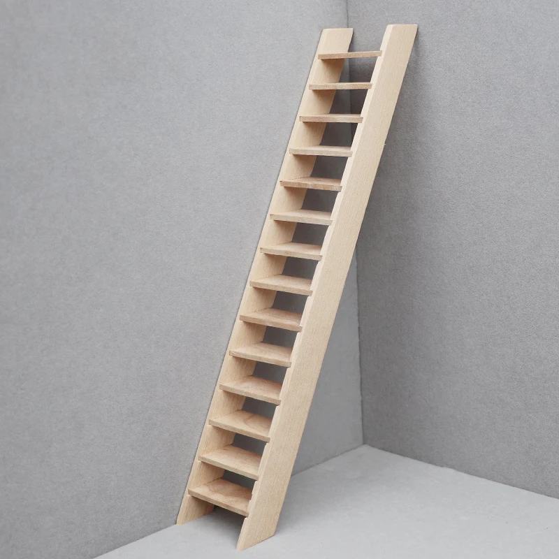 Miniature Dollhouse Stair and Ladder Model, 1/12 Scale Doll House Furniture, Pretend Play Toys