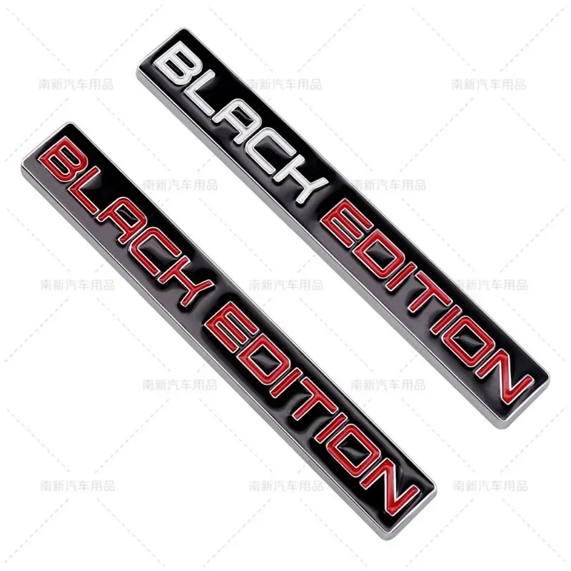 3D Metal BLACK EDITION Logo Car Rear Trunk Front Grille Emblem Badge Stickers For Toyota Honda Lexus Suzuki KIA Hyundai Audi - view 5