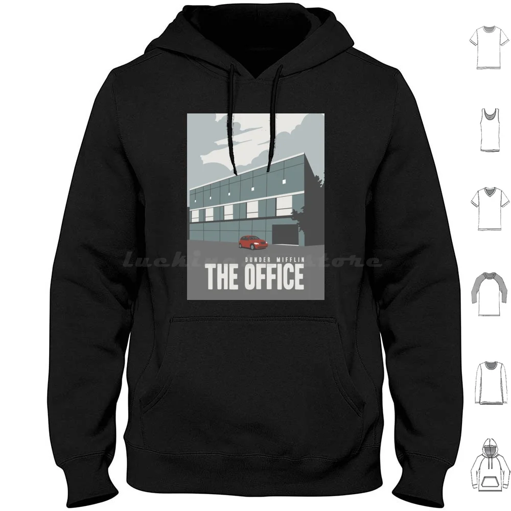 Dunder Mifflin The Office Hoodie cotton Long Sleeve Dunder Mifflin Threat Level Midnight The Office Dwight Schrute Dwight