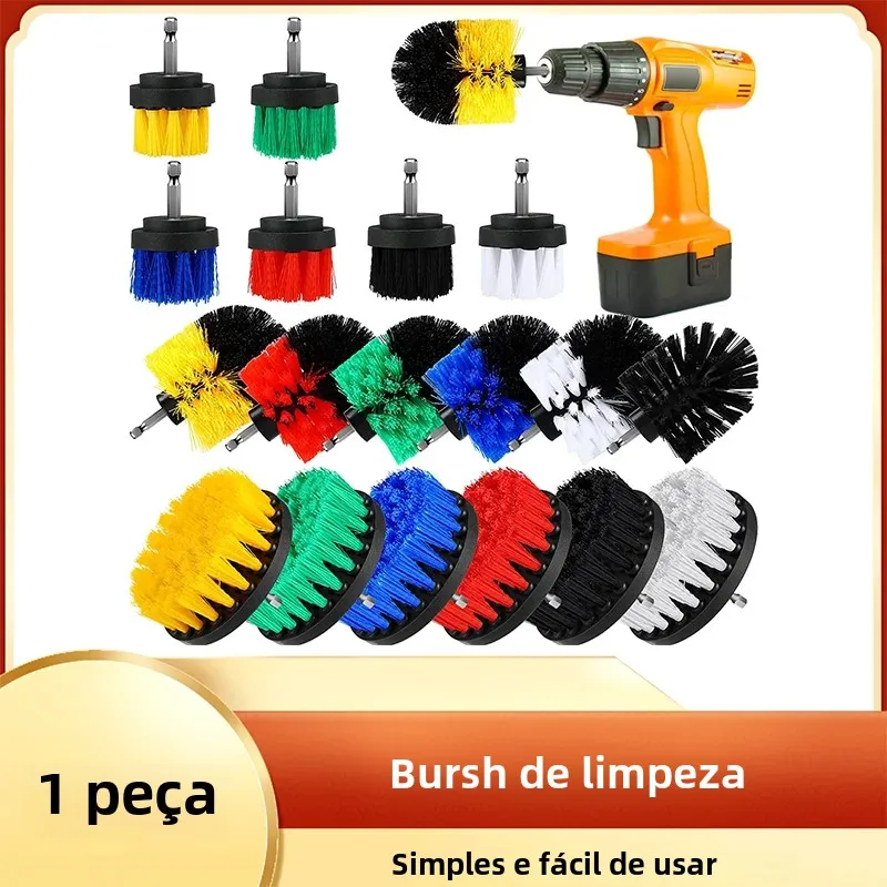 1 pçs escova limpa 2/3.5/4 Polegada acessório limpeza esfrega escovas para broca limpeza carro banheiro banheira chuveiro grout telha cozinha