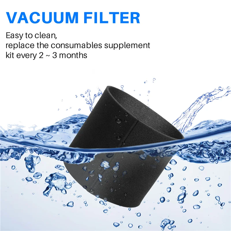 YCOC-5 confezioni di set di schiuma 90585 filtri in schiuma VF2001, adatti alla maggior parte degli aspirapolvere Shop-Vac, Vacmaster e Genie Shop