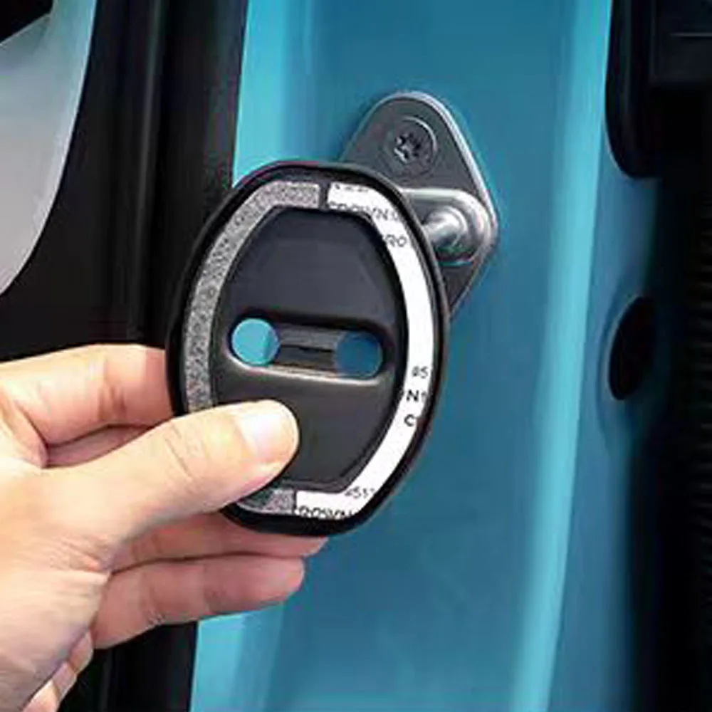 For Xiaomi SU7 2025 2026 Door Lock Cover Door Sound Insulation And Shock Absorption Protection Cover Rust Proof Door Lock Buckle