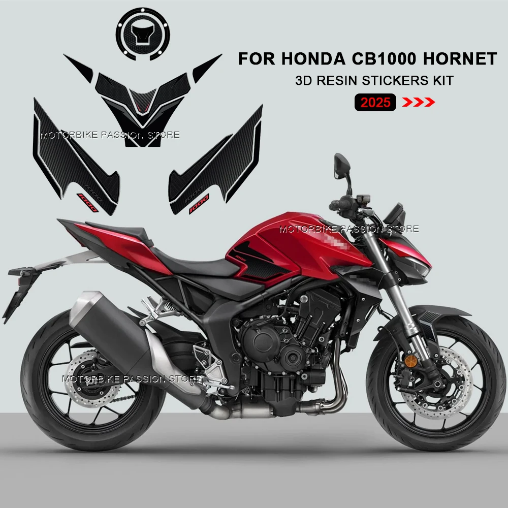 For Honda CB1000 Hornet cb1000 cb 1000 2025 Waterproof Protective Sticker Motorcycle Handguard Stickers 3D Epoxy Resin Sticker