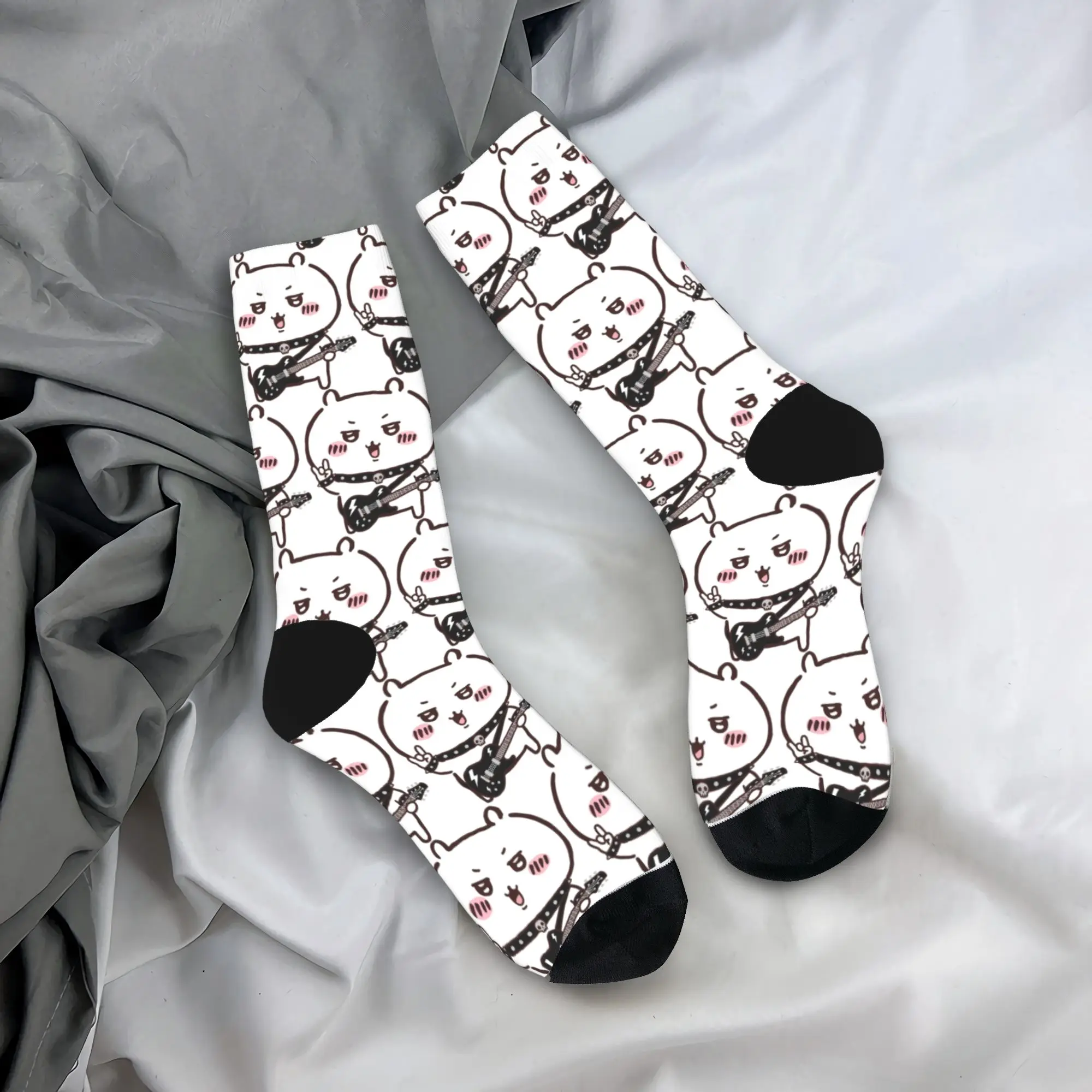 

Happy Funny Male Men Socks Harajuku Chiikawas rock band member Sock Polyester Sport Women Socks Spring Summer Autumn Winter