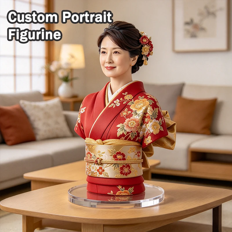 Personalized 3D Printed Human Figurine Custom From Photo Realistic Portrait Resin Doll Memorial Souvenir Unique Christmas New Ye