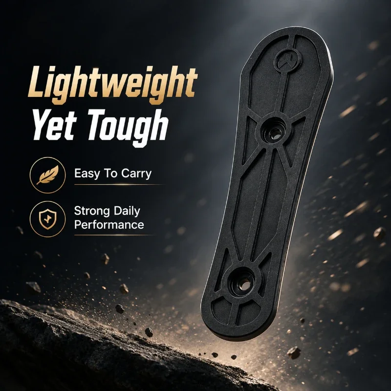Grid Rib Reinforced Nylon Rear Pad Integrated Central Thread Hole Anti-abrasion Matte Surface Hobby Assembly Hardware