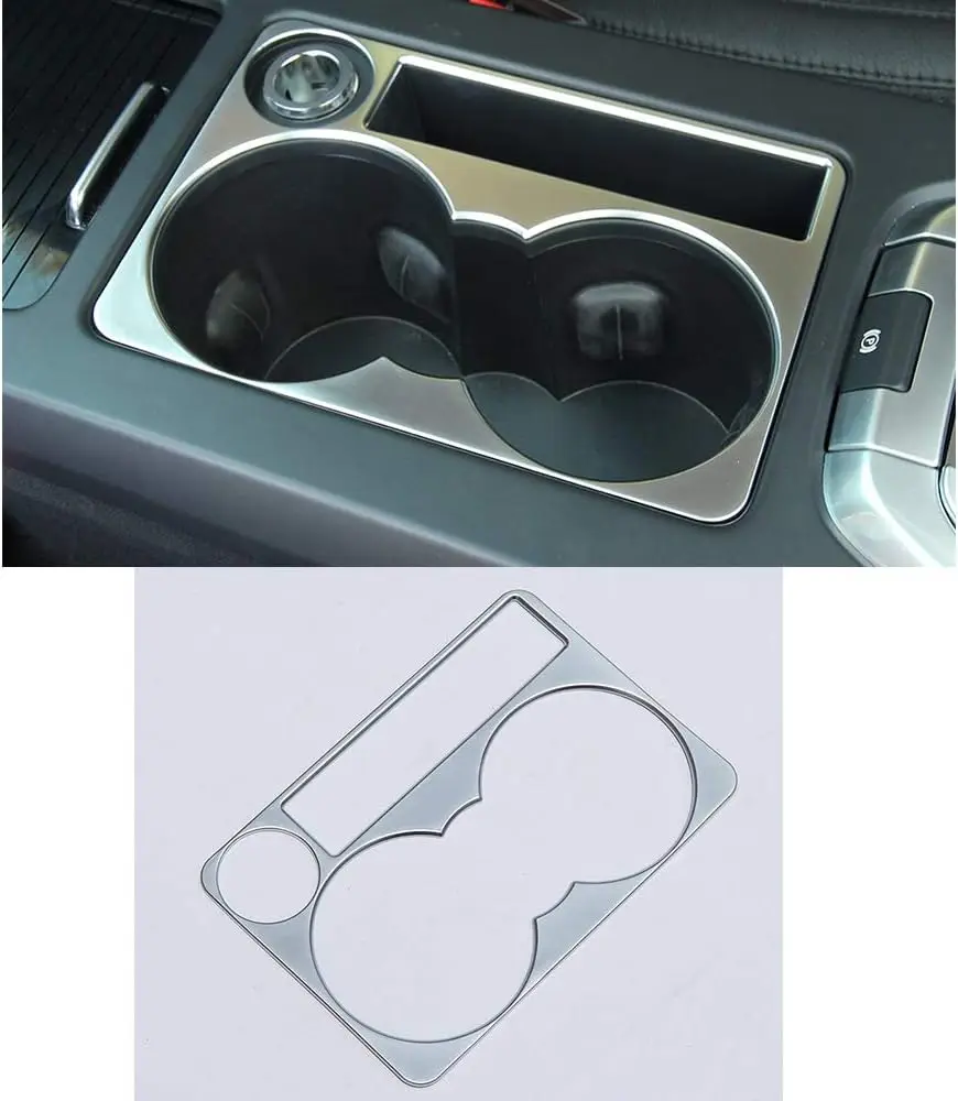 Car Center Console Water Cup Holder Panel Frame Decoration Cover Trim For Land Rover Discovery Sport 2015-2019 Accessories