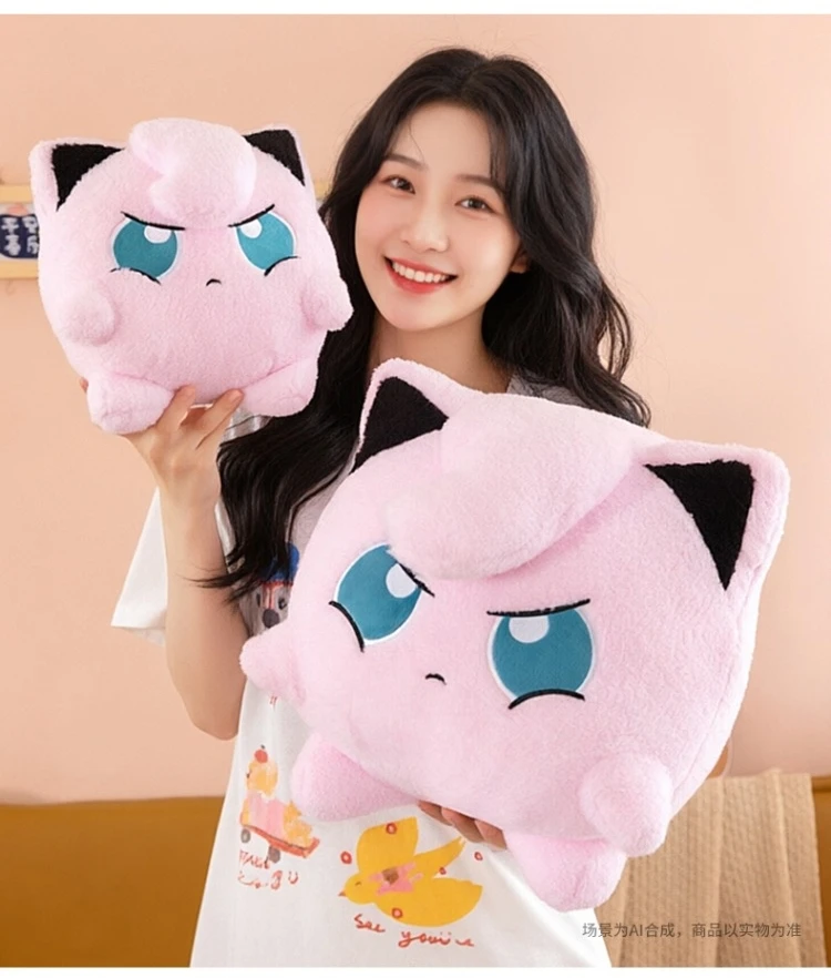 Sehr Weiches Flauschiges Jigglypuff Plüschtier Gefülltes Anime-Kuschelkissen Japanischer Stil Plüschfiguren Cartoon-Puppe Sofa Bett Heimdekoration Geschenke – Detail 3