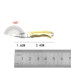 سكين جيب صغير نحاسي قابل للطي ، دقيق ، حمل في الهواء الطلق ، قلادة سلسلة المفاتيح ، الدفاع عن النفس ، أدوات التسليم ، هدية أفضل 8 سكين مبيعات للدفاع عن النفس - رقم 6