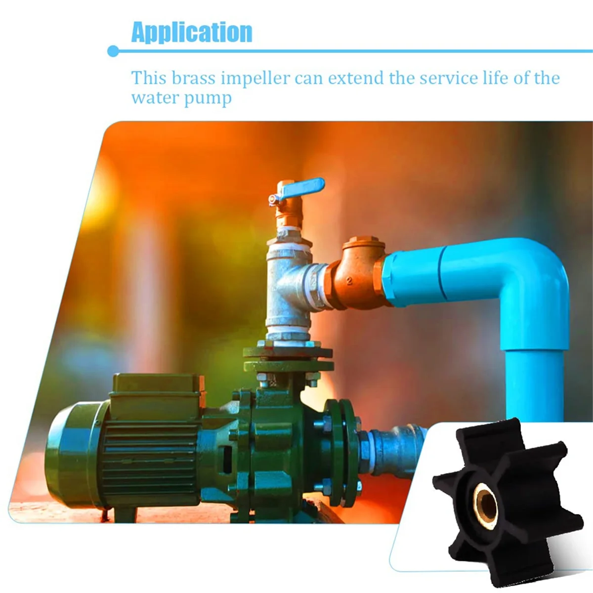 49-16-2771 Brass Core Impeller with O-Ring Kit Compatible with Transfer Pumps
