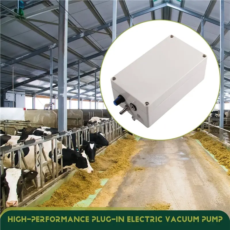 ALIM-12V Electric Pump Milking Machine Accessories Vacuum Pump Not Include Bucket For Donkey Sheep Cow Horse EU Plug view 4