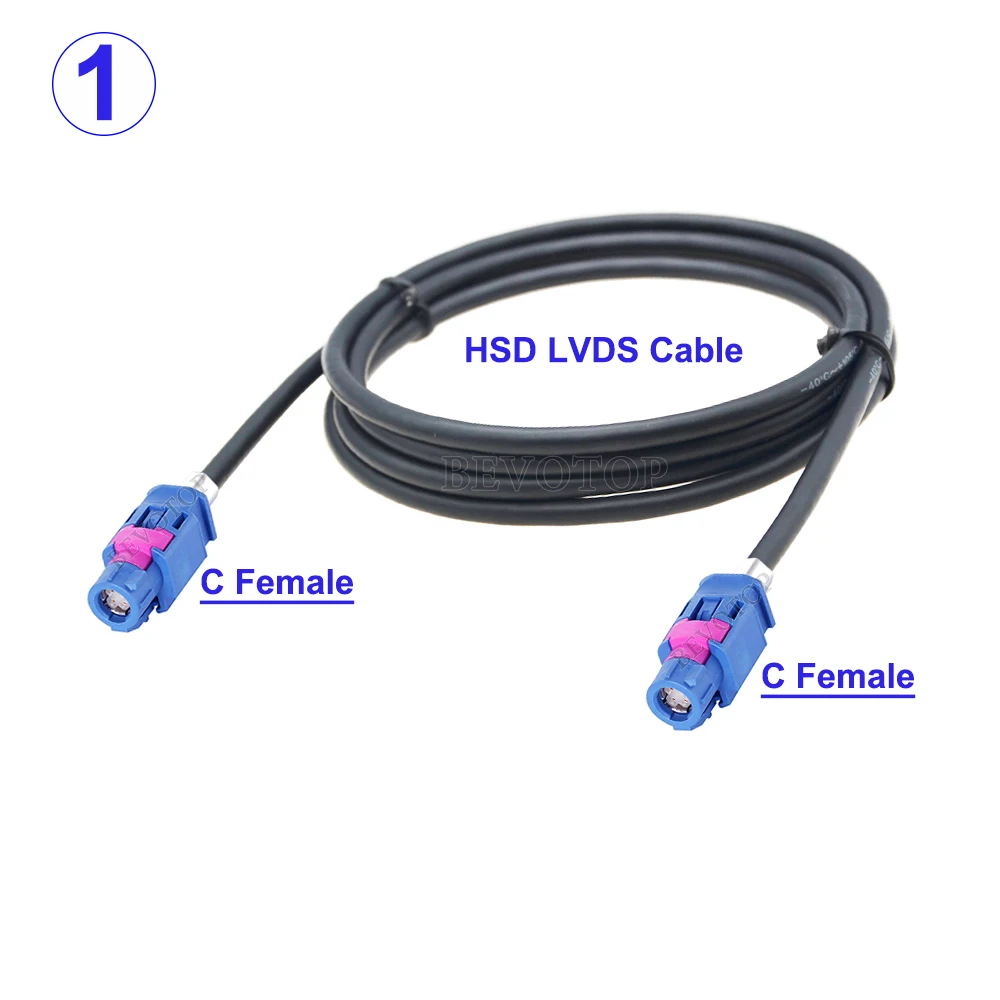 1Pcs HSD Kabel C Männlich/Weiblich für Auto Auto BMW Audi Mercedes-Benz Land Rover Combox USB Video instrument Brücke Verdrahtung LVDS Kabel