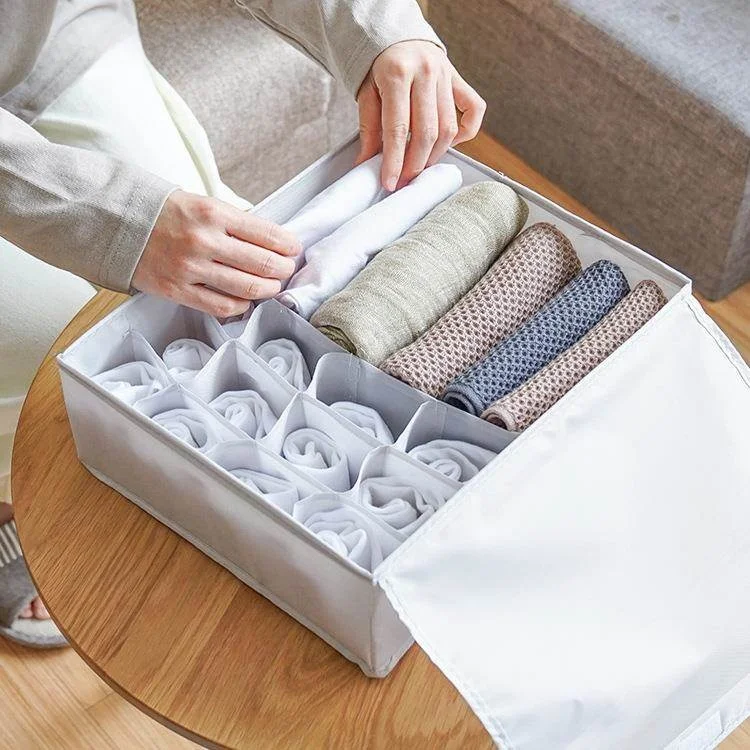 

Моющийся органайзер для хранения нижнего белья, носков и бюстгальтеров, незаменимый для студенческого общежития, с разделителями для домашнего использования