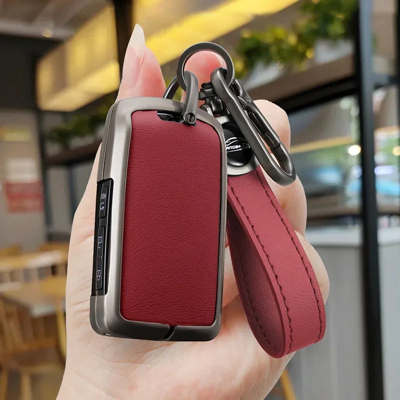 

Leather Car Remote Key Case Cover Shell For Mazda 3 Alexa CX30 CX-30 CX3 CX-3 CX5 CX-5 CX8 CX-8 CX9 CX-9 Keychain Accessories