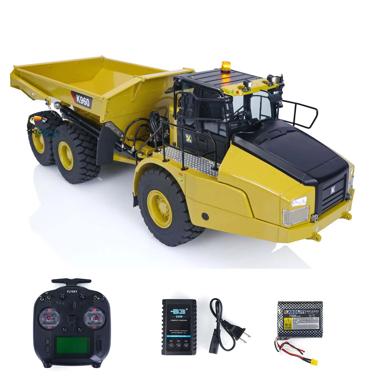 US Stock Kabolite 1/20 K960 RC hydraulischer beweglicher Muldenkipper 6x6 ferngesteuerte Baufahrzeugmodelle