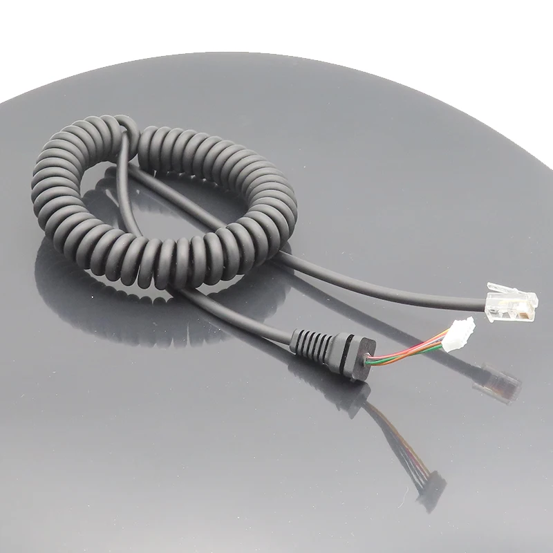 Cable de micrófono de repuesto para micrófonos, 70cm, para Yaesu, MH, 36B6JS, FT-8900R, MH-48A6J, FT-1500, negro, K1KF, nuevo