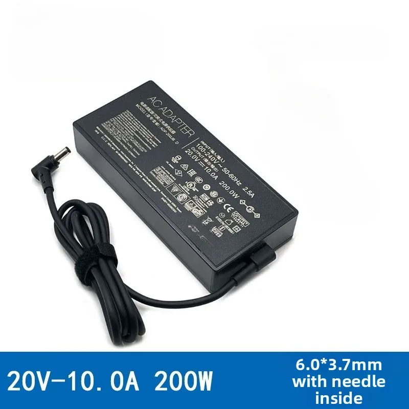 

200W 20V10A 6.0*3.7mm Power Adapter Charger For ASUS ROG Zephyrus G15 GA503QM GA503QS GA503QR ASUS-TUF A15 F15 F17 Gaming Laptop