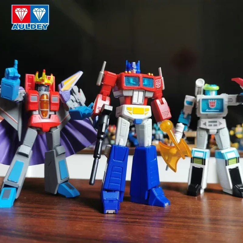 AULEDY トランスフォーマー AAE G1 オプティマスプライム 1/43スケール 25可動点 コレクターフィギュアセット 男の子へのギフト 精密塗装