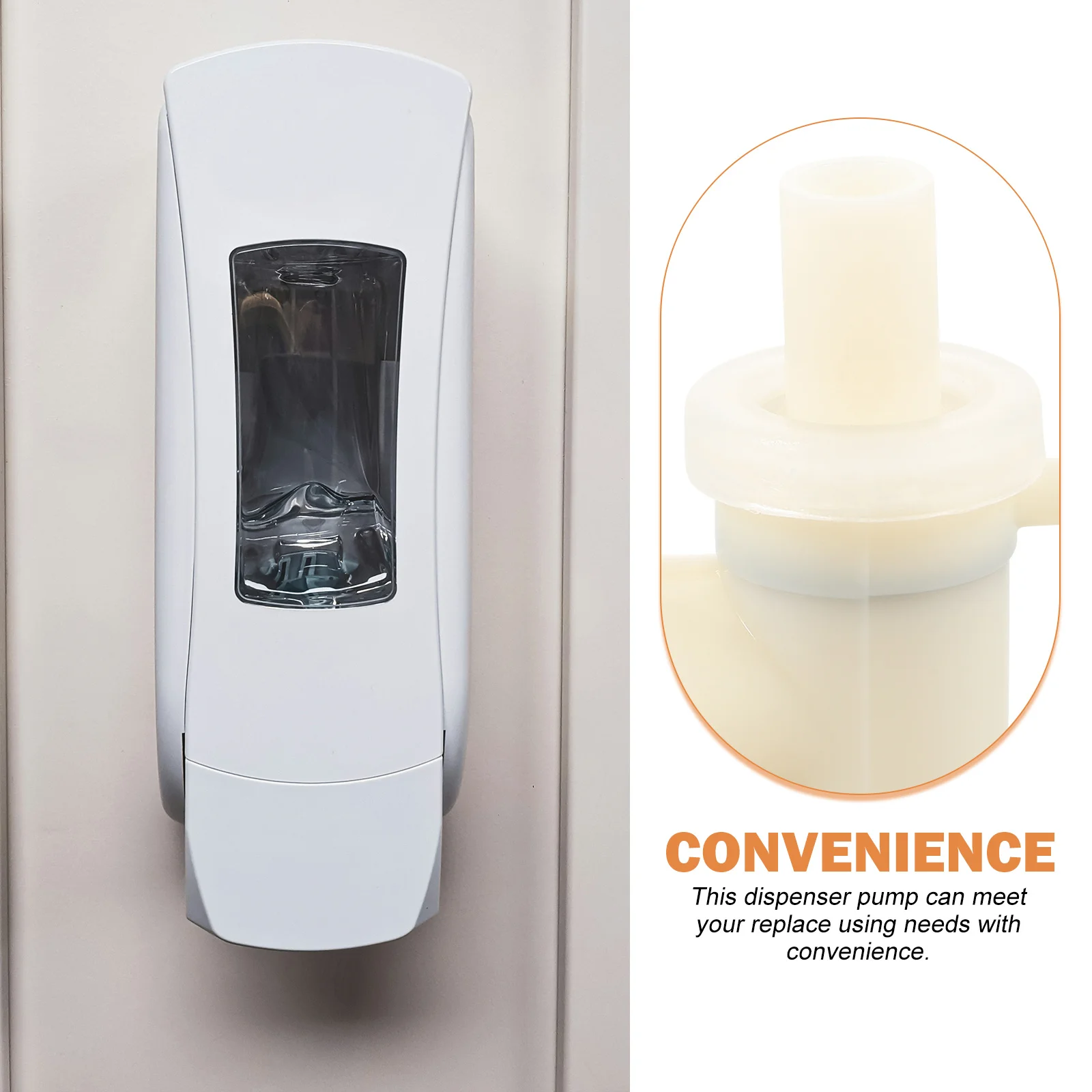 

Elegant Soap Dispenser Pump Accessory for Hotels Kitchens Restaurants Convenient Use Wall Soap Container Pump