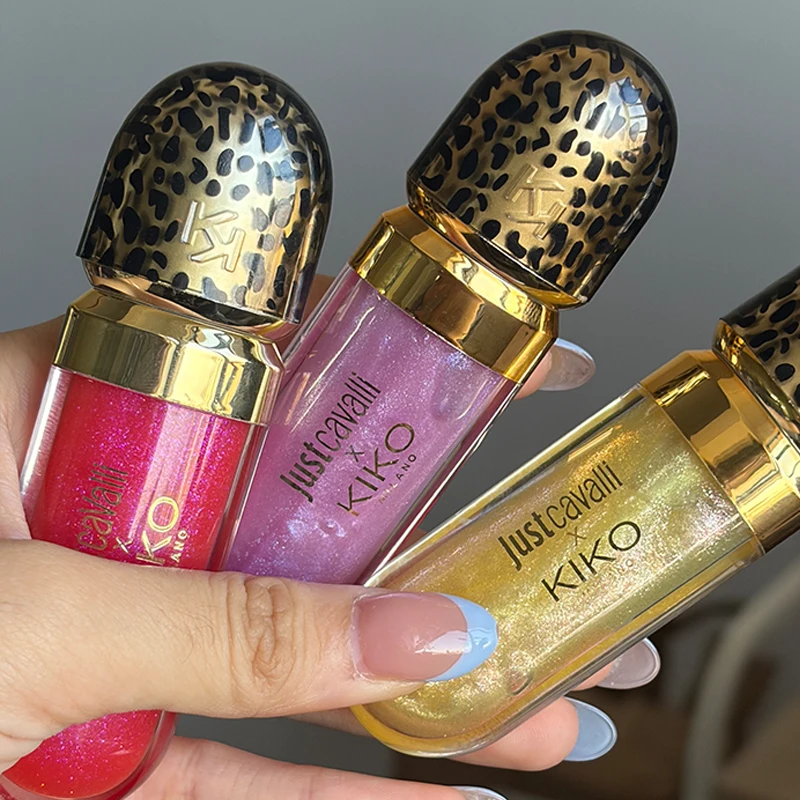 KIKO Just Cavalli × Kiko Milano 3D Hydra Lip Gloss Rebel Edition Jaguar Nectar Sunset Groove Limited Edition Mirror Lip Gloss