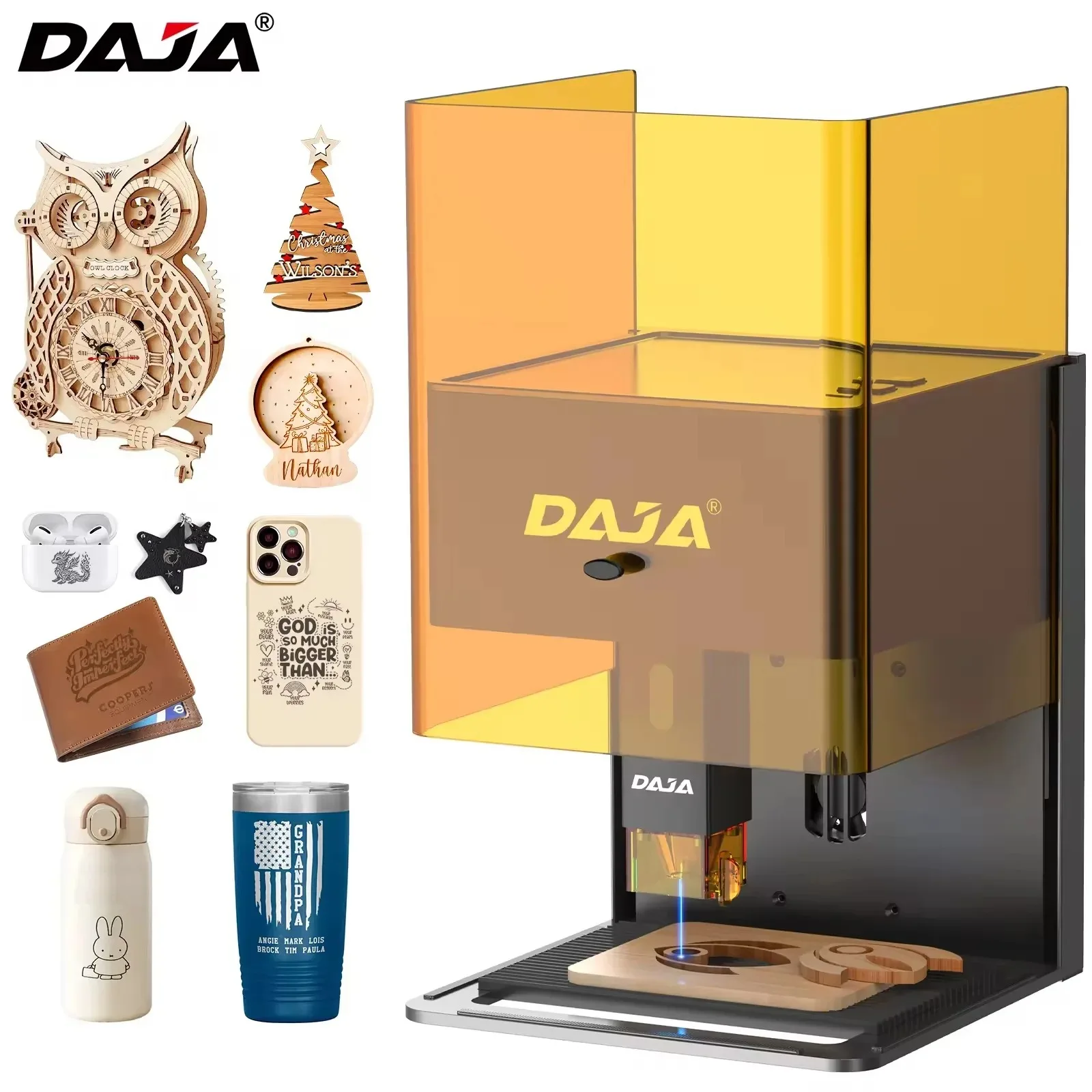 DAJA DJ6 Pro 10W Portable Laser Engraver for Wood & Plastic