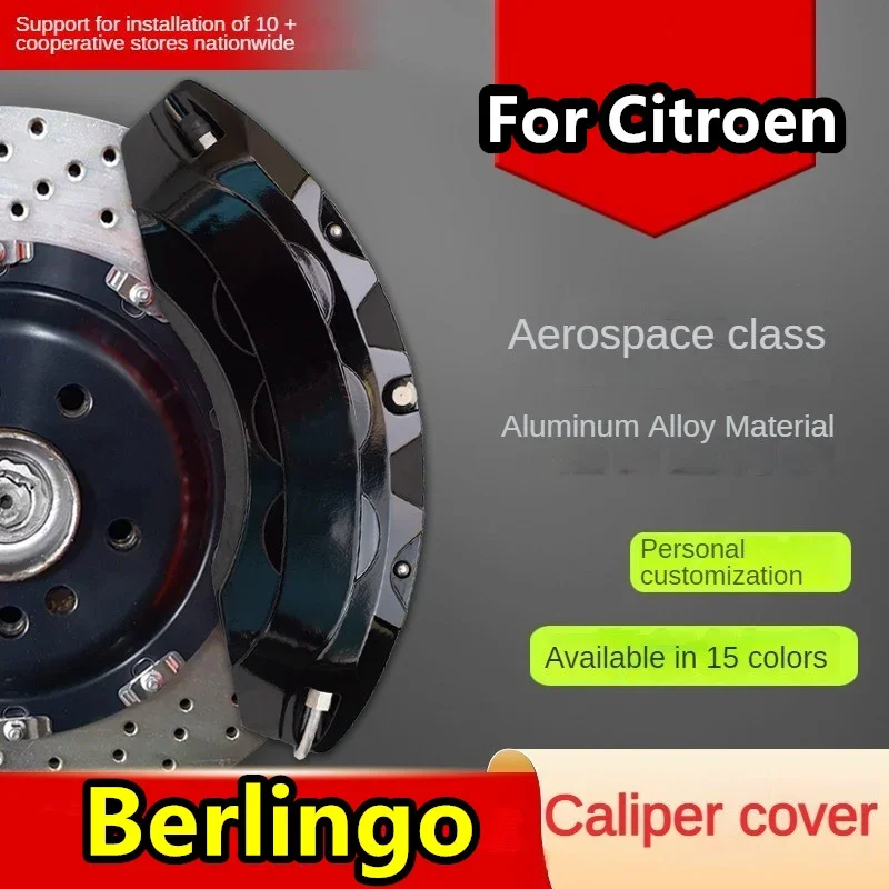 For Citroen Berlingo Aluminum Car Brake Caliper Cover Fit 2019 XTR Multispace 2018 Mountain Vibe 2015 2009