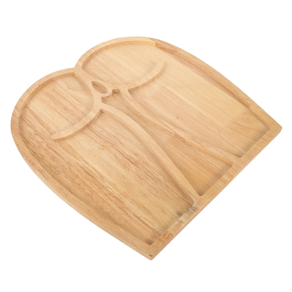 

Creative Wood Tray Large Capacity Portable Picnic Serving Board For Fruits Snacks Appetizers Rustic Wooden Platter Decorative