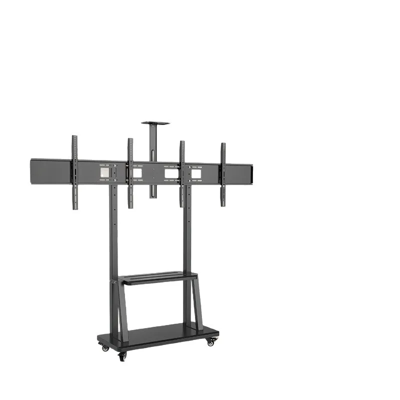 

Вверх, вниз, левый и правый кронштейн для телевизора с двойным экраном, напольная тележка для сращивания экрана, напольная стойка для телевизора с 4 экранами, напольная стойка с двумя экранами