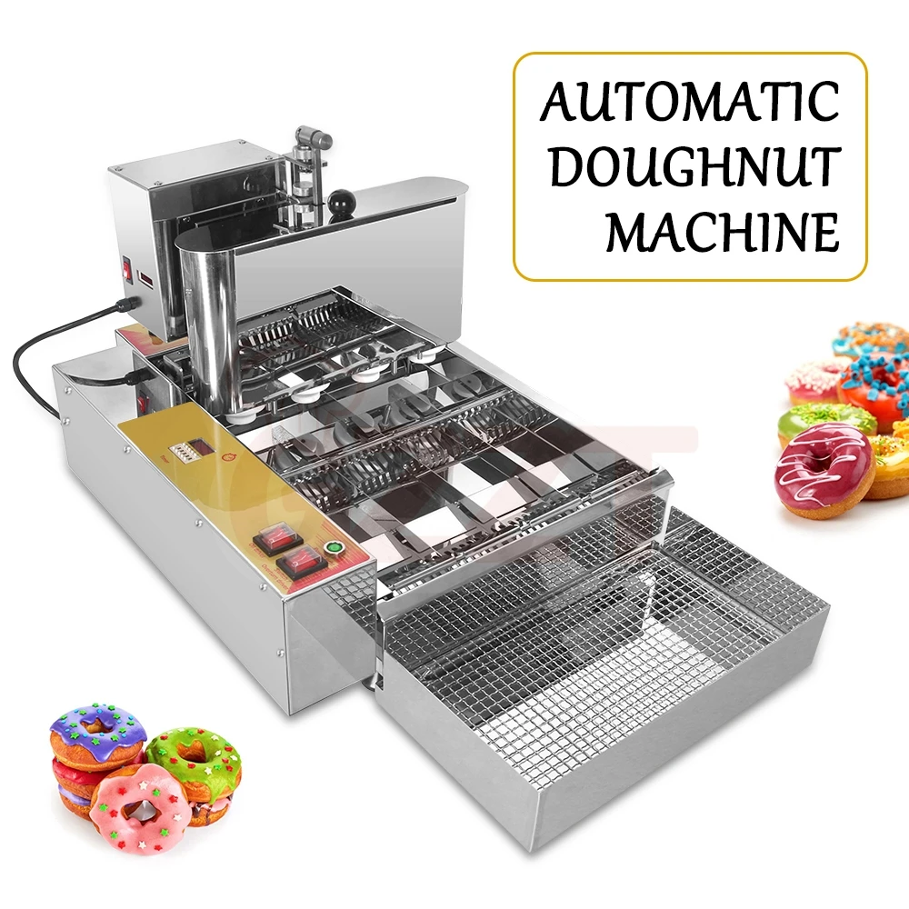 6 Lines Automatic Mini Donut Machine Donut Maker Fryer Commercial Donut Making Machines For Sale