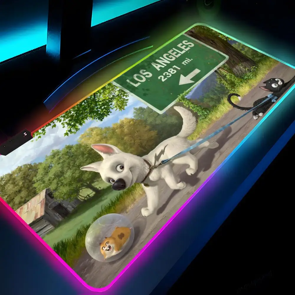 Bolt Mouse Pad Gaming LED 700x300 Mouse Trendy Mat Mousemats Table Pads PC Desk Mat RGB Keyboard Mat XXL