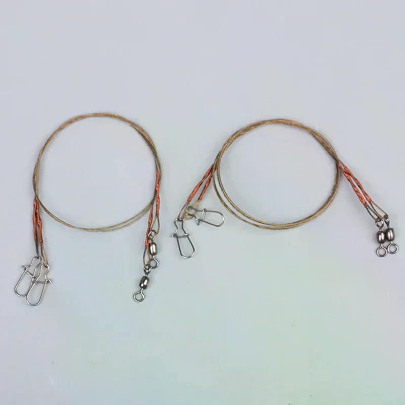 1 Pack Steel Fishing Line Wire Line Leader Fishing Leash  Anti-winding Titanium Wire Anti-bite Wire Fishing Accessories