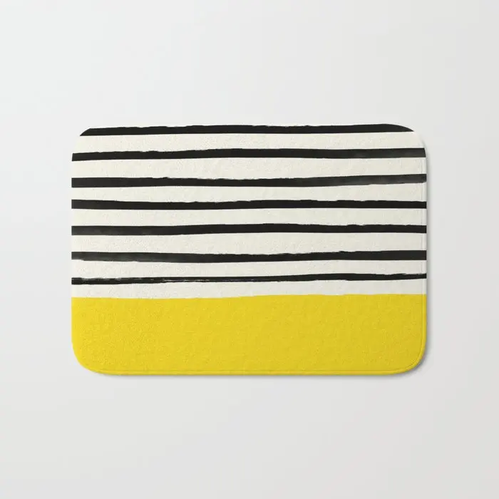 

Sunshine And Stripes Art Bath Mat Bathroom Kitchen Bedroon Floor Mat Home Entrance Rugs Kids Prayer Mat 40*60cm