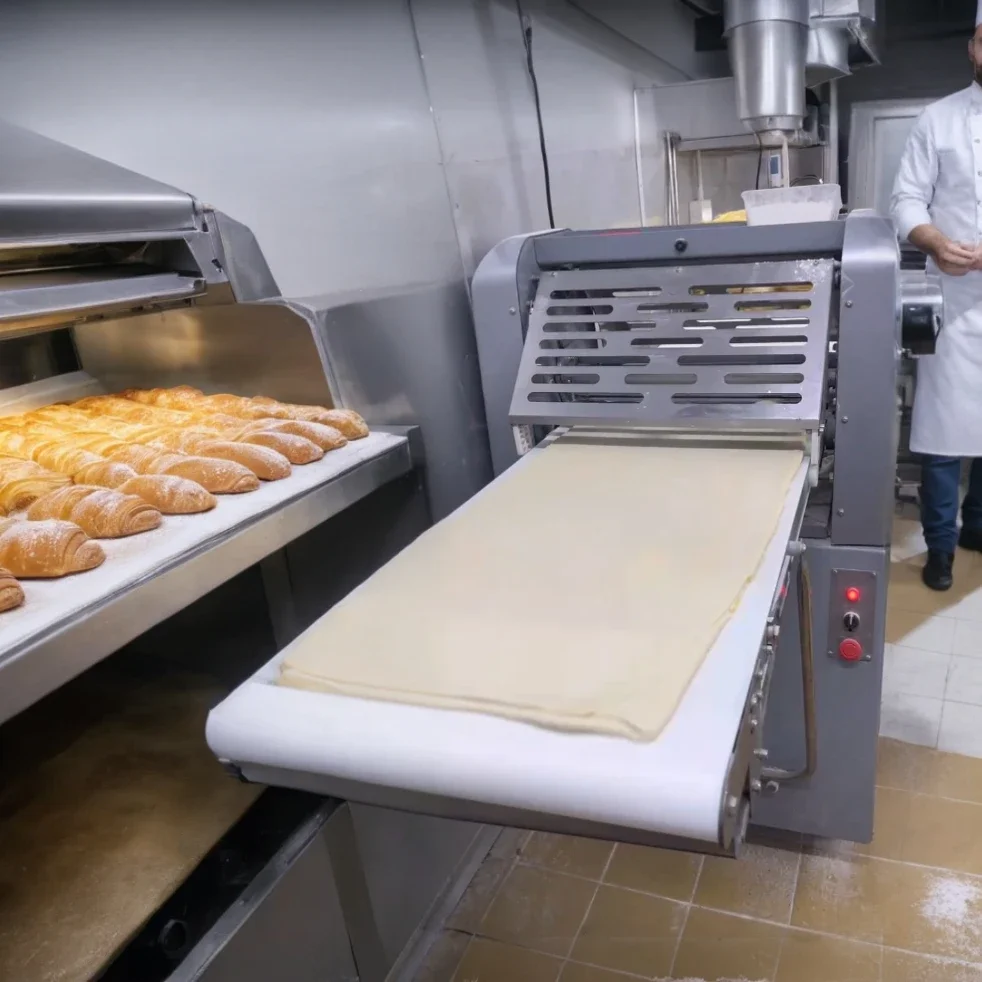 Automatic Bakery phyllo puff pastry laminadora de masa de panaderia 30 kg roller mini small dough sheeter flatten machine price