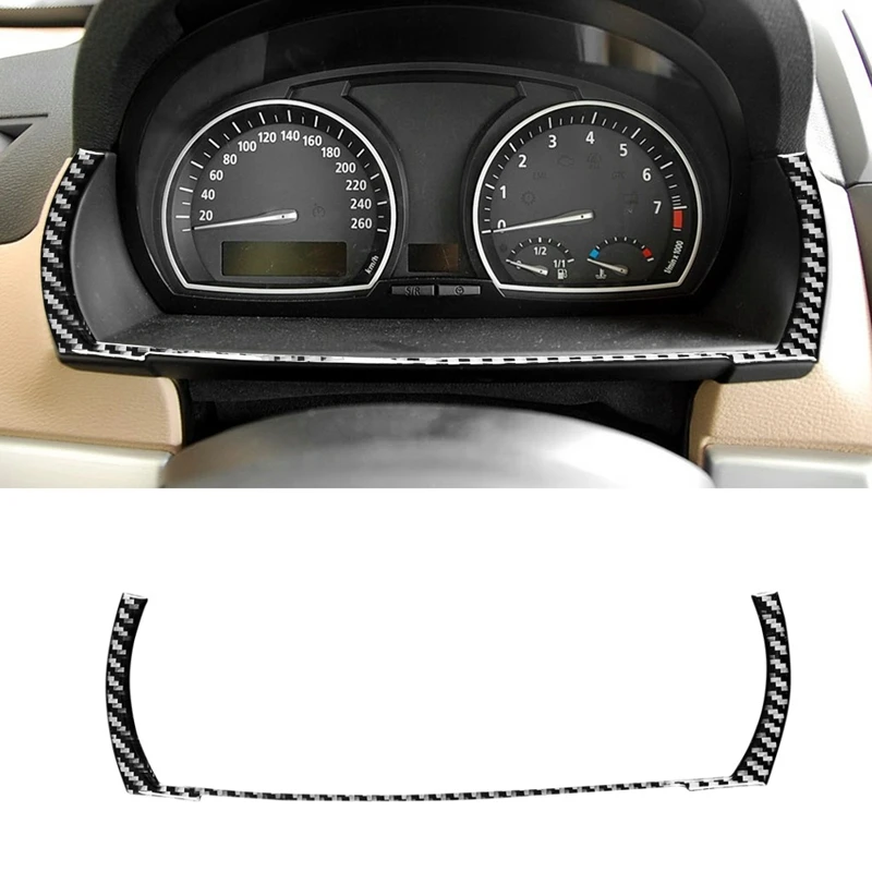 For BMW- X3 E83 2006-2010 Soft Carbon Fiber Dashboard Frame Panel Decorative Cover Trim Sticker Accessories