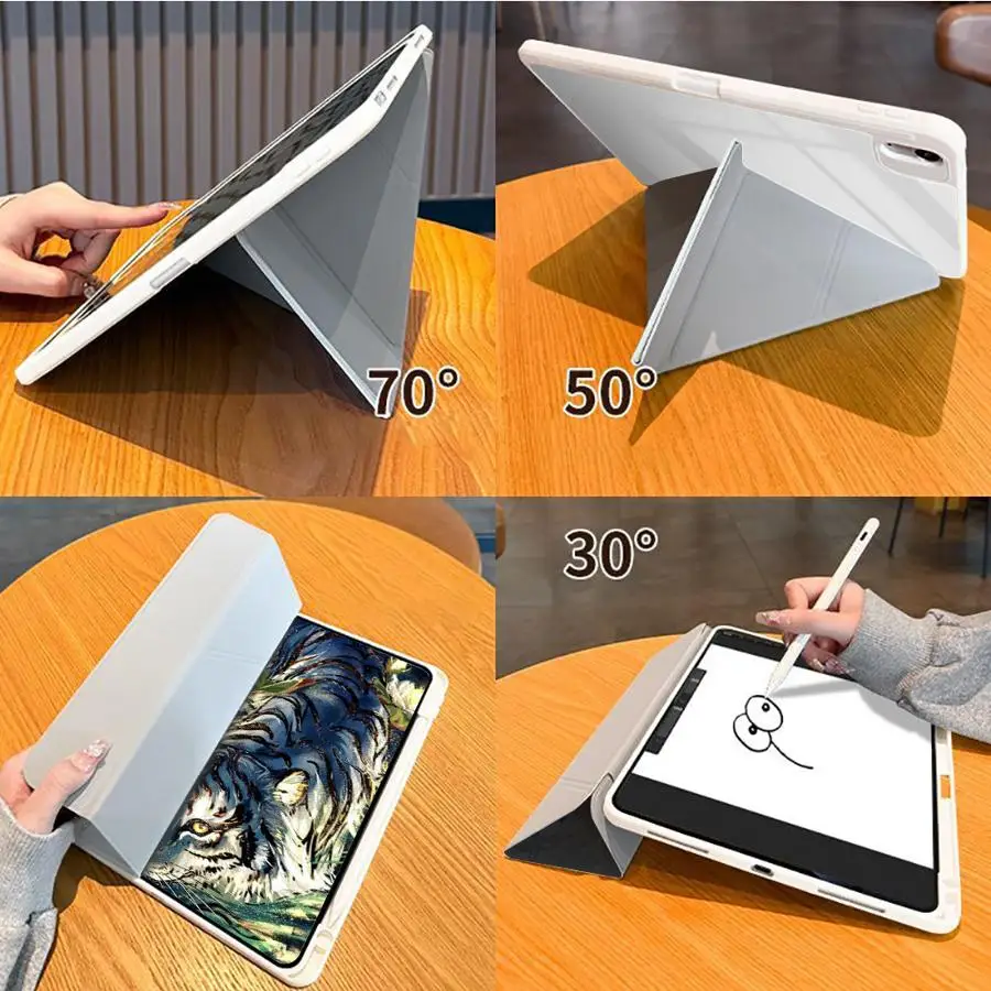 Vintage Tiger Tapestry With Pen Slot Cover Tablet Case For Samsung For Galaxy Tab S10 S10+ S9+ S7+ S8+ 12.4 inch A11 Plus A8 3