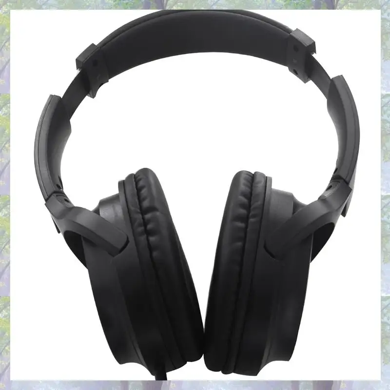 2X Gitarren-Kopfhörer, Gitarrenverstärker, Audio-Mixer, Over-Ear-Headset, einziehbar, faltbar, kabelgebunden, Stereo-Kopfhörer