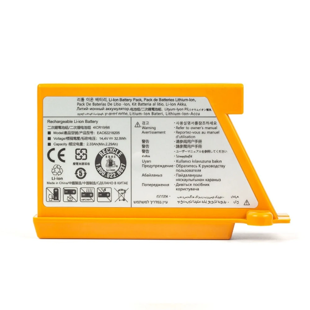 EAC da 3000 mAh 62218205   Per LG Spazzare Pulire Robot Batteria VR6260LVM VR6540LV R76CIM VR5940L VR6540VL EAC 60766107   Aspirapolvere