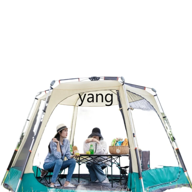 Yjq Canopy Tent Outdoor Camping Equipment Automatic Portable Folding Thickening Camping