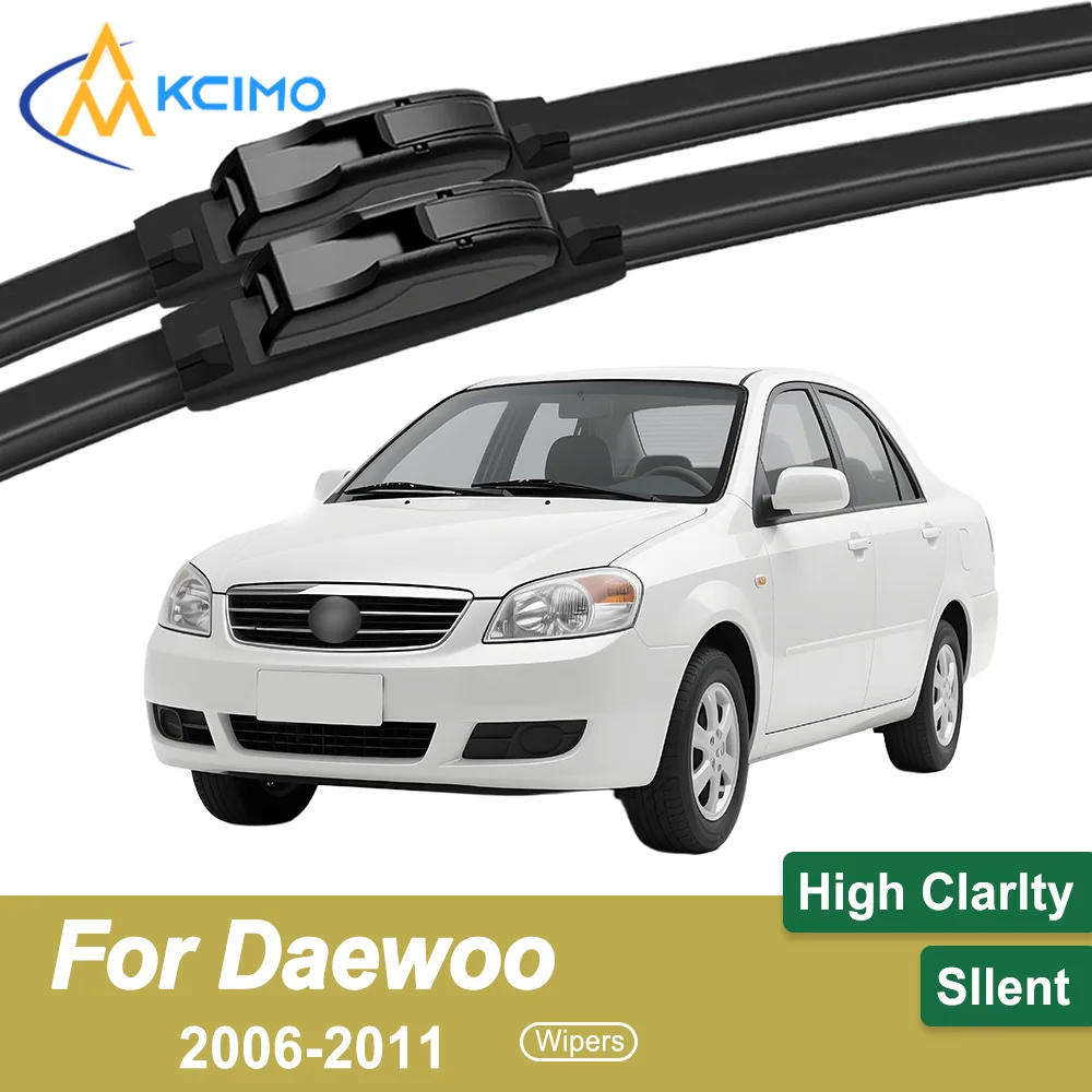 

2 Front Wiper Blades All-Season Companion for Daewoo Gentra T250 2006-2011 Smooth Wipe Enhanced Safety
