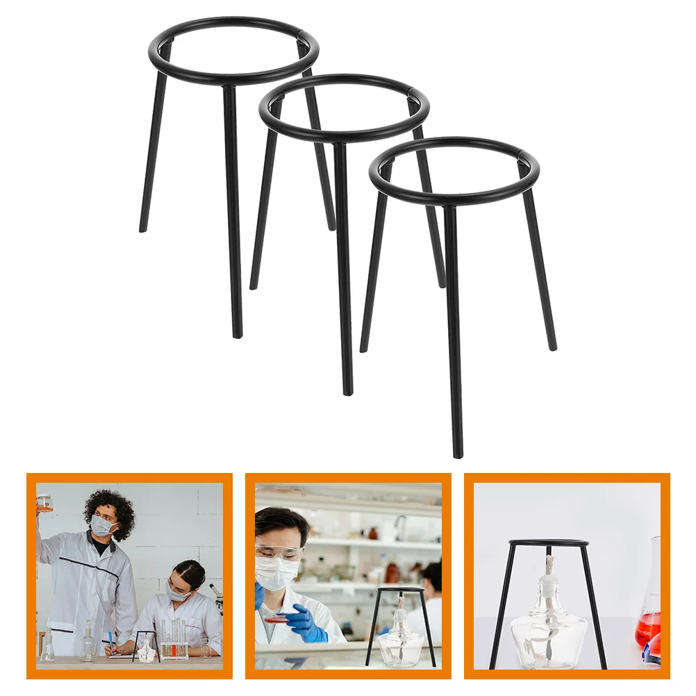 3Pcs Tripod Stand Alcohol Lamp Tripod Holder Education Tripod Tripod Stand for Education